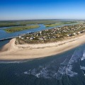 How far is charleston from the beach?